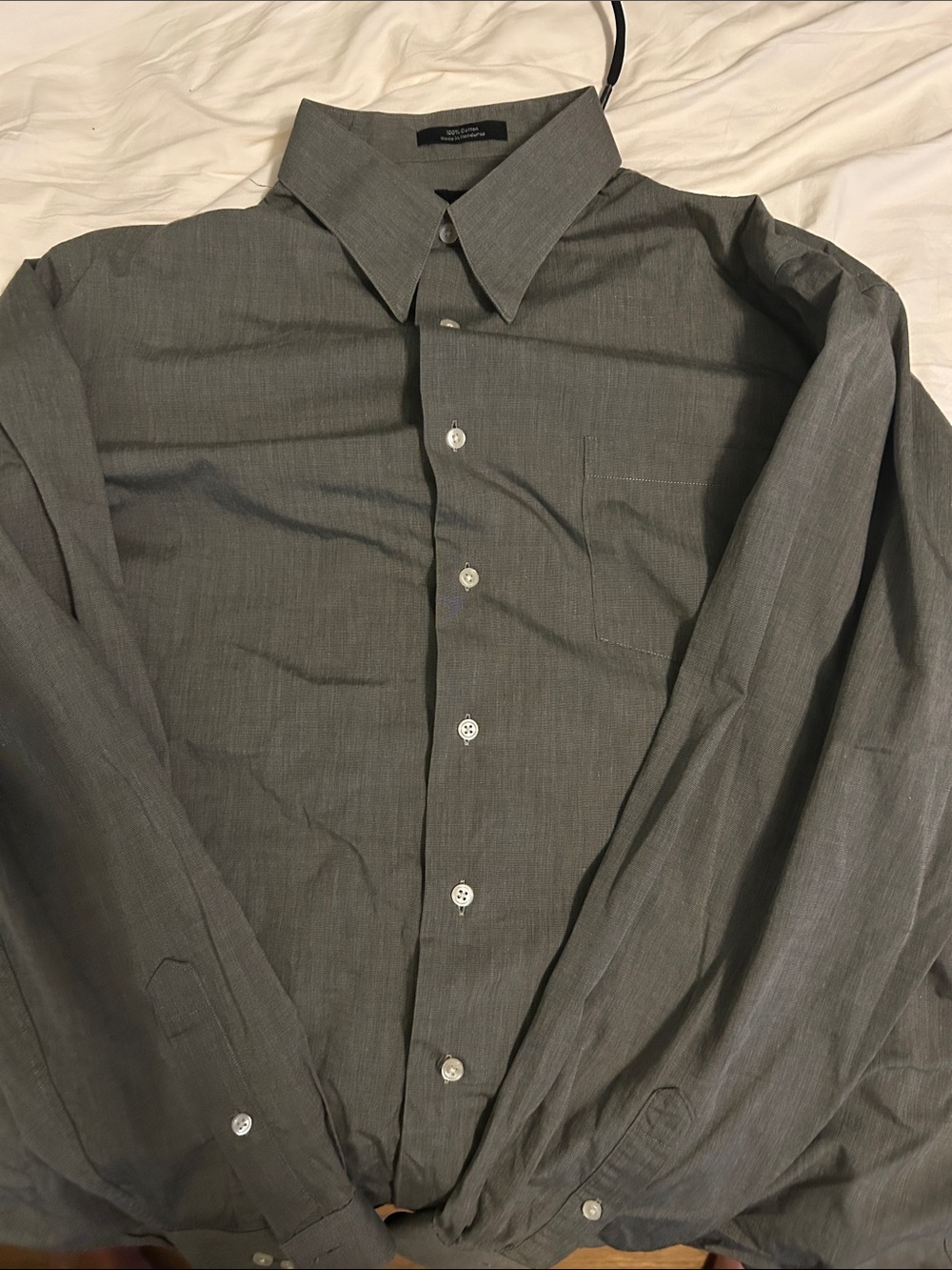 Mens Calvin Klein Button-Up Dress Shirt - Classic Collar